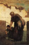 Honore Daumier The Washerwoman USA oil painting artist